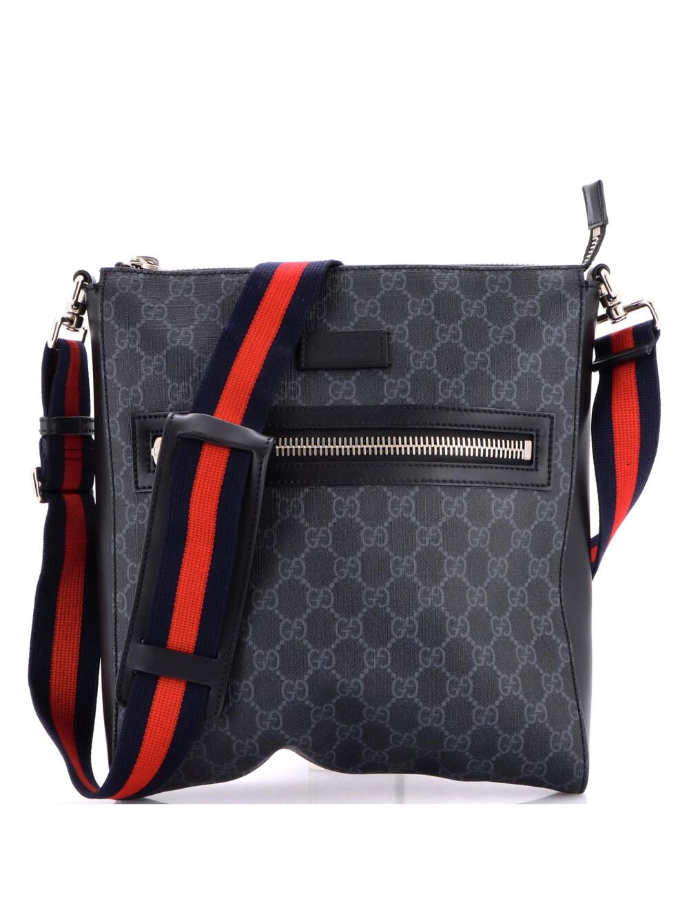 Gucci Web Strap Front Zip Messenger Bag #276759G91B